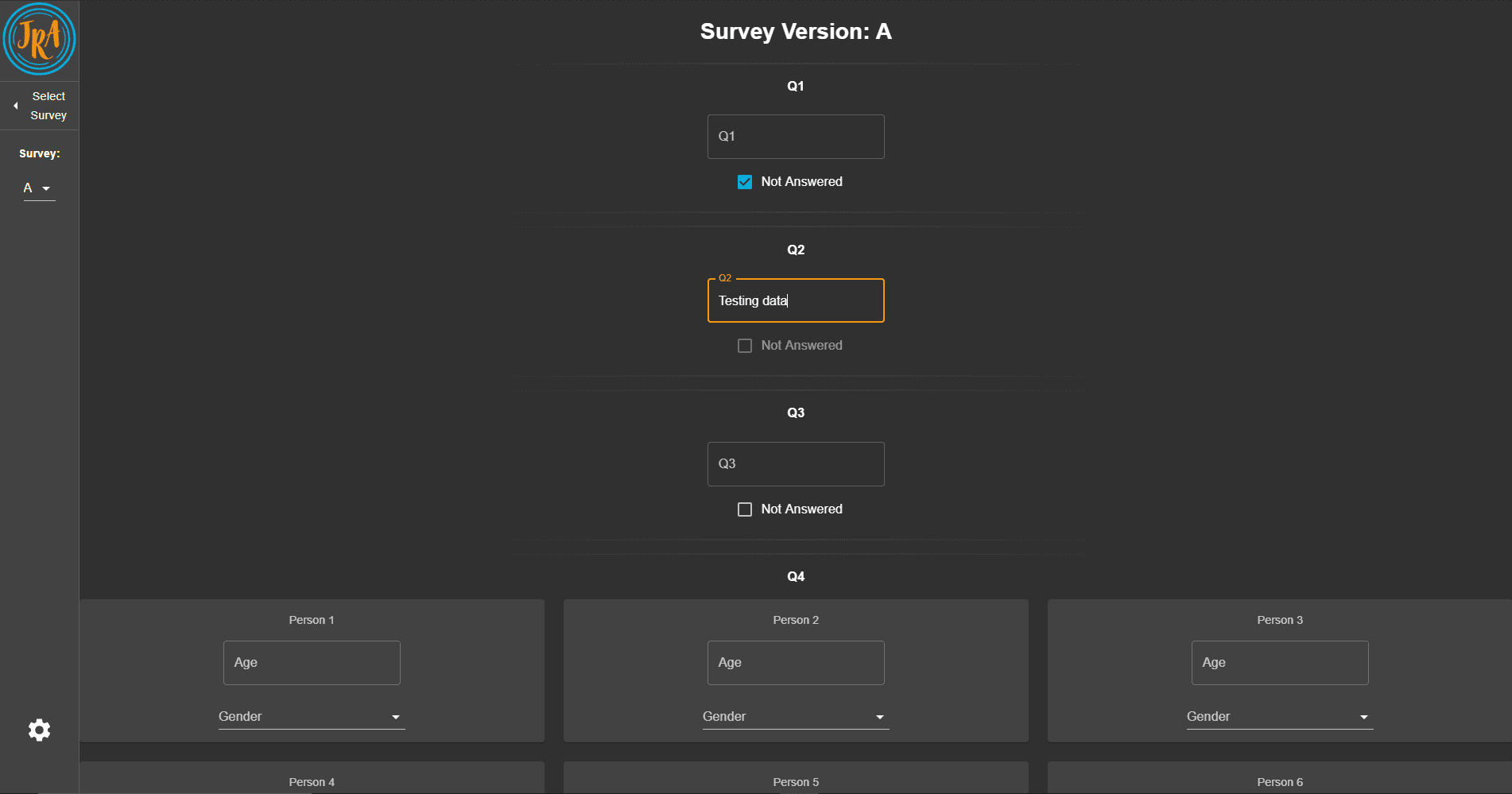 Survey Data Entry App